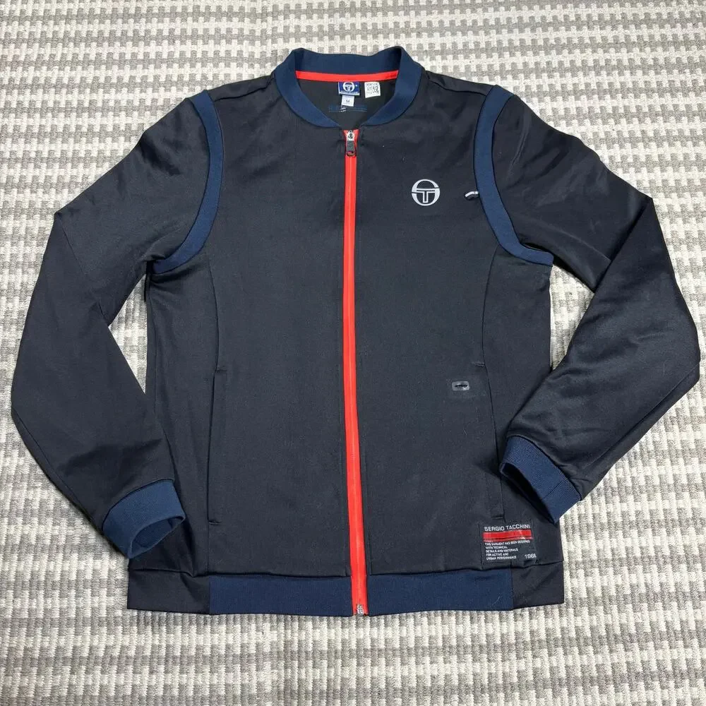 Sergio Tacchini Urban Performance Technical Full-Zip Track Jacket Sz M